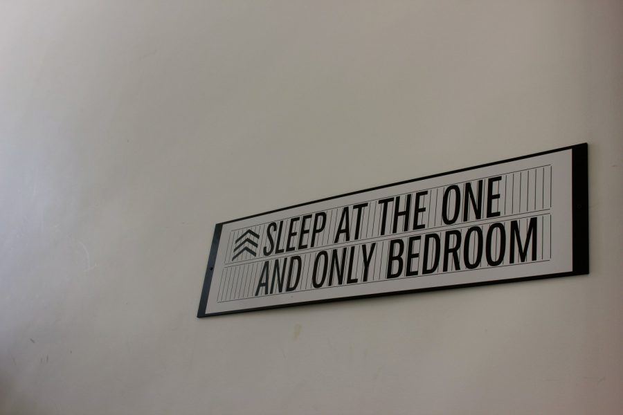 "Sleep at the one and only bedroom."