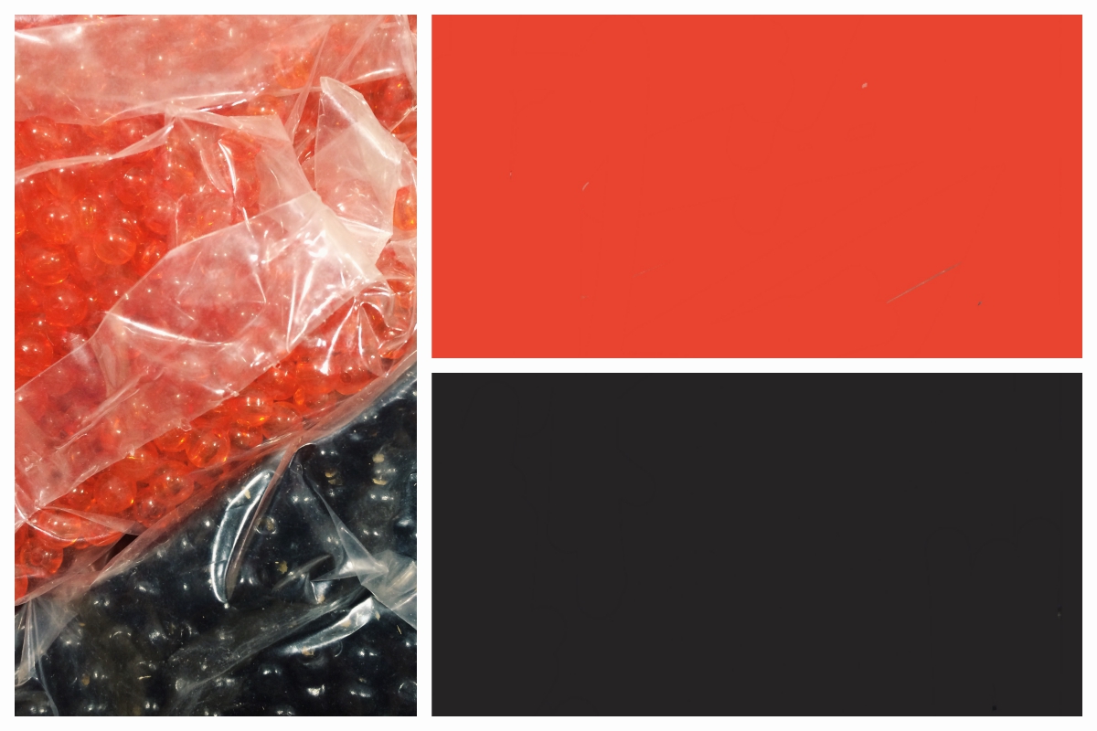 beads, perler, rød, sort, plastik, træ, plastic, wood, farveglimt